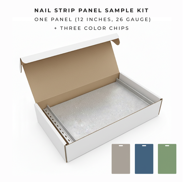 Sample Kit: Nail Strip Standing Seam Panel