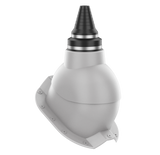 Vent Pipe Flashing – Exposed Fasteners 1 1/4" Rib — Light Grey 1"-3"