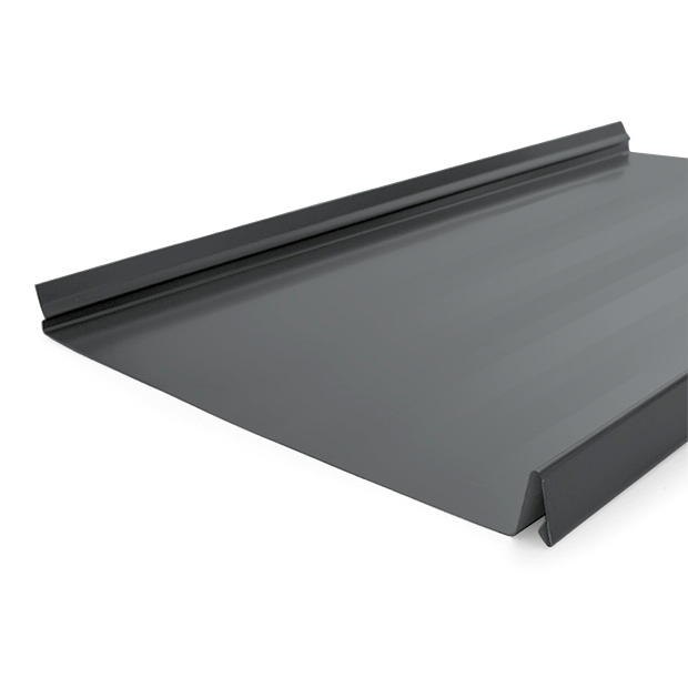 Snap Lock Standing Seam Metal Panel - Slate Gray - 24 Gauge