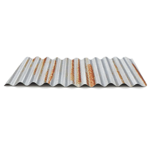 5/8" Corrugated Panel - Rustable Bare - 24 Gauge