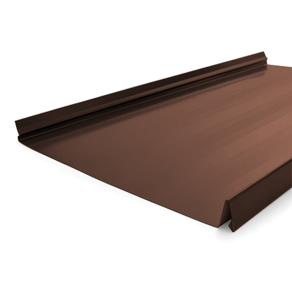 Snap Lock Standing Seam Metal Panel - Terra Cotta - 24 Gauge