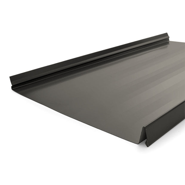 Snap Lock Standing Seam Metal Panel - Ash Gray - 24 Gauge