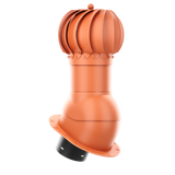 iVent ROTO ROUND Roof Exhaust Vent – Standing Seam & Snap-Lock — Clay
