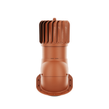 iVent ROTO ATTIC OBLONG Active Attic Exhaust Vent – Standing Seam & Snap-Lock — Clay 8"