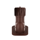 iVent ROTO ATTIC OBLONG Active Attic Exhaust Vent – Shingle & Slate — Brown 8"