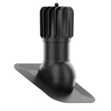 iVent ROTO ATTIC OBLONG Active Attic Exhaust Vent – Shingle & Slate — Black