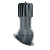 iVent ROTO ATTIC OBLONG Active Attic Exhaust Vent – Standing Seam & Snap-Lock — Graphite