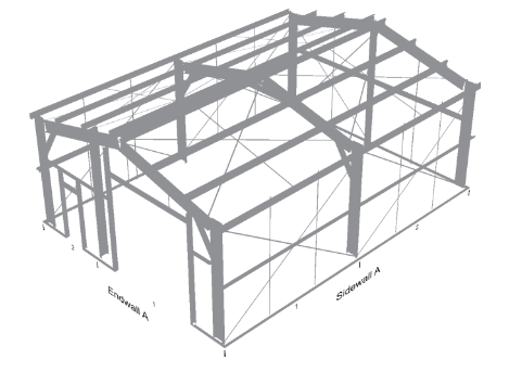 Grey 30 x 40 Utility Building No Snow Load
