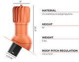 Ivent ROTO OBLONG Roof Exhaust Vent –  Shingle & Slate