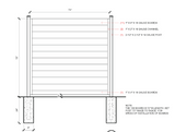 Steel Fence Boards- 1''x6''x68''- 18GA