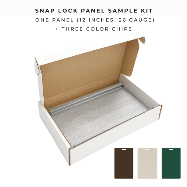 Sample Kit: Snap Lock Standing Seam Panel – Steeldash