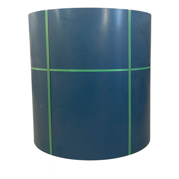 Utility Coil: 24GA x 48.375''- Custom Regal Blue w/Off-White Backer