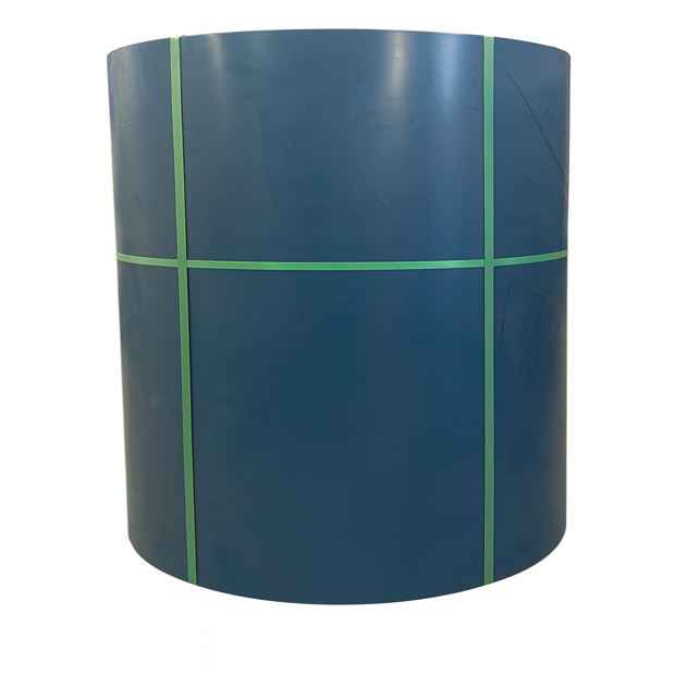 Utility Coil: 24GA x 48.375''- Custom Regal Blue w/Off-White Backer