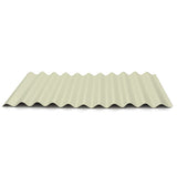 5/8" Corrugated Metal Panel - Ivory - 26 Gauge