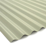 5/8" Corrugated Metal Panel - Ivory - 26 Gauge