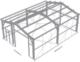 Gray 30' x 40' Building - No Snow Load