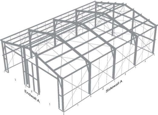 White 40' x 60' Building - No Snow Load