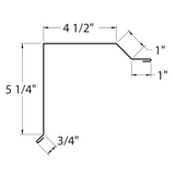 PBR Metal Roof Standard Rake Trim – Steeldash