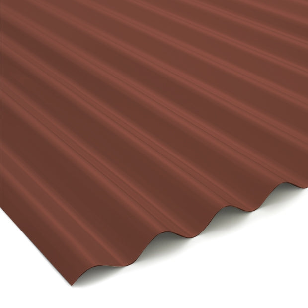 5/8" Corrugated Panel - Country Red - 26 Gauge