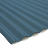 5/8" Corrugated Metal Panel - Hawaiian Blue - 26 Gauge