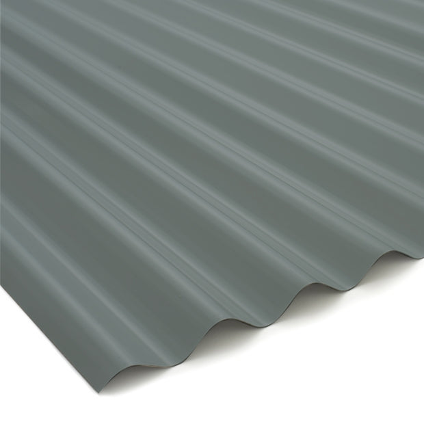 5/8" Corrugated Metal Panel - Old Town Gray - 26 Gauge