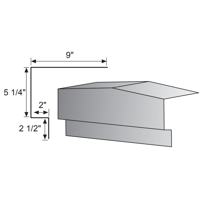 PBR Metal Roof Peak Box Trim