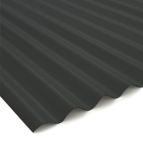 Black Corrugated Steel Cladding